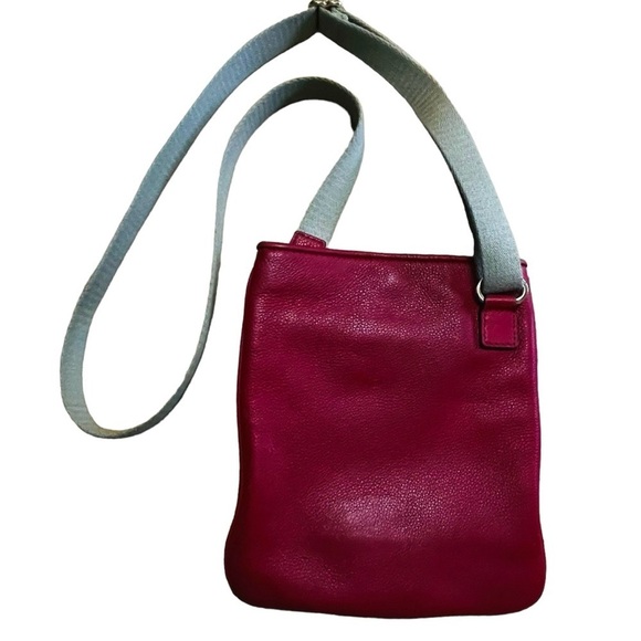 Michael Kors Red Fulton Cross Body Pebble Leather Bag - Picture 2 of 14